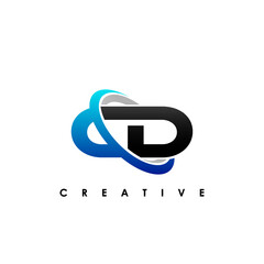 CD C D Initial Logo Design Vector