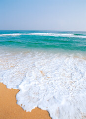 soft wave on sand beach