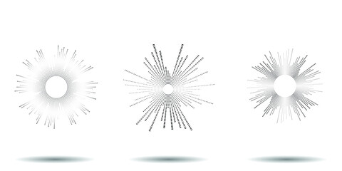 Obraz premium Halftone dots in circle form. round logo . vector dotted frame . design element