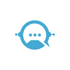 logo design chatbot icon vector