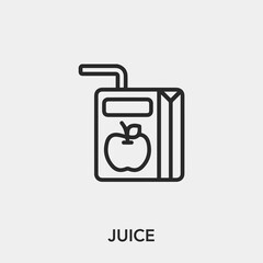 juice icon vector sign symbol