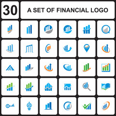 A Set Of Chart Vector , A Set Of Finance Logo