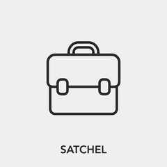 satchel icon vector sign symbol
