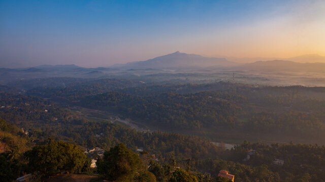 Sunrise over Kandy Sri Lanka