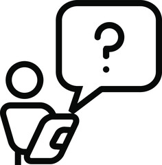 Question icon, question sign, symbol