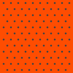 Halloween pattern polka dots. Template background in gray and orange polka dots . Seamless fabric texture. Vector illustration
