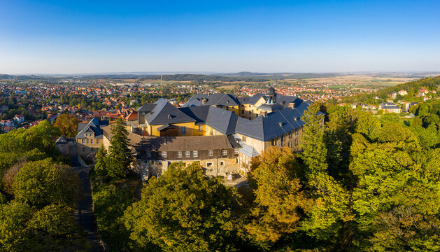 gro&szlig;es Schloss Blankenburg Harz Luftbild