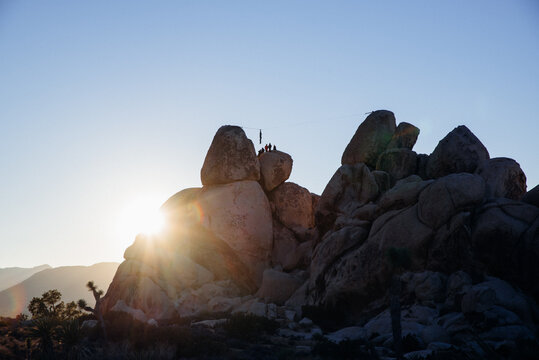 Slack Lining Stock Photo