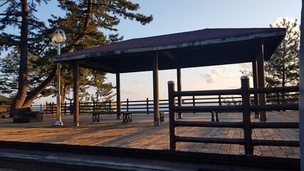sunset on the beach, trip to korea