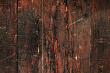 Dark stained wood panel background