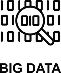 Big Data Analysis Icon