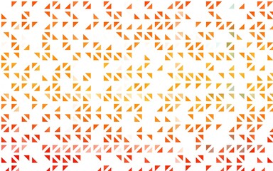 Light Orange vector layout with lines, triangles. Illustration with set of colorful triangles. Smart design for your business advert.