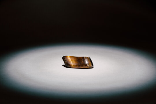Tiger's Eye Rock Illuminated By Spotlight