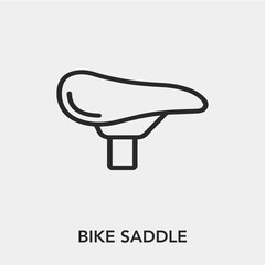 bike saddle icon vector sign symbol