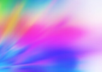 Light Multicolor, Rainbow vector blurred bright template. Shining colorful illustration in a Brand new style. The background for your creative designs.