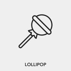 lollipop icon vector sign symbol