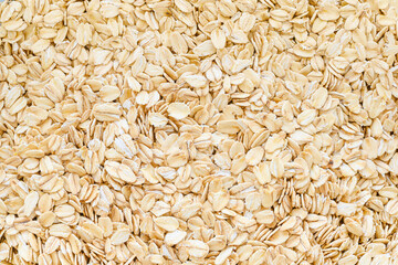 horizontal texture of golden oatmeal - food background