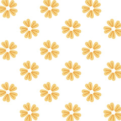 flowers golden decoration pattern background