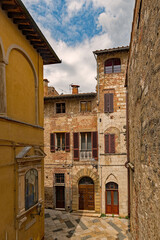 Fototapeta na wymiar Altstadt von Colle di Val d'Elsa in der Toskana in Italien 