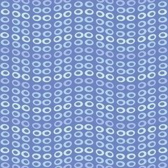Fototapeta na wymiar Abstract wavy spot pattern design in blue. Cute wave seamless vector repeat background. Spotted texture effect. 
