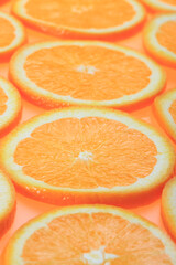 オレンジの輪切り