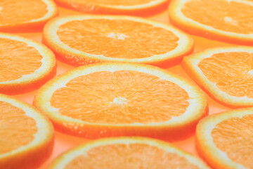 オレンジの輪切り