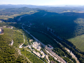 Iskar river, passing near village of Karlukovo, Bulgaria