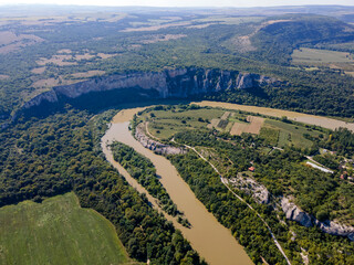 Iskar river, passing near village of Karlukovo, Bulgaria