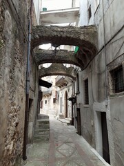 Fragment architektury Vico del Gargano, Italia. © Jola i Darek 