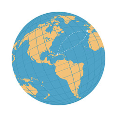 world earth map isolated icon