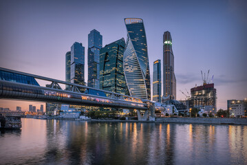 Fototapeta premium Moscow International Business Center (Moscow City), Russia. 