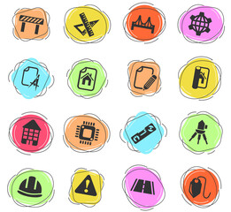 engineering icon set