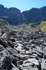 Szlak na Wrota Chałubińskiego przez Dolinę za Mnichem, Tatry, Polska