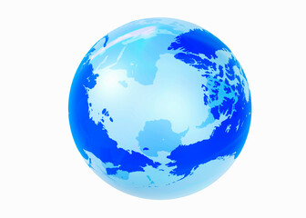 地球儀、北半球