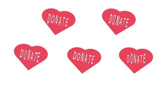 Donate. International charity day. donate now. Donate, social animation