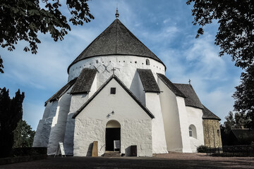 Fototapeta na wymiar Round Church østerlars, Bornholm Denmark 