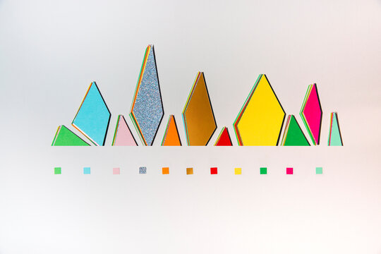 Decorative chart on white background