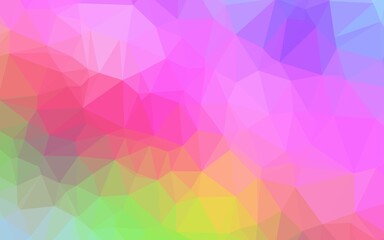 Obraz premium Light Multicolor, Rainbow vector polygonal template. Colorful abstract illustration with gradient. Polygonal design for your web site.