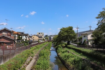 Fototapeta na wymiar 湯殿川（東京都八王子市片倉町）