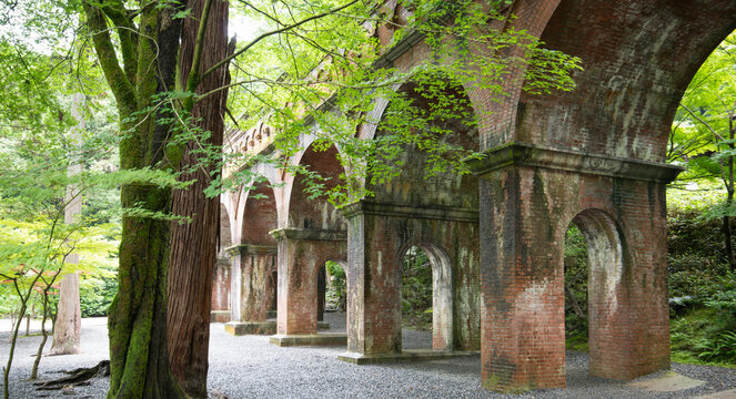 Philosopher's path aqueduct, Kyoto, Japan