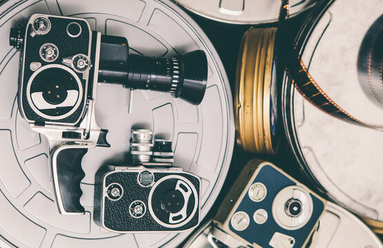 Cinema cameras and reels