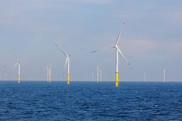 Windpark in der Ostsee vor Bornholm Dänemark