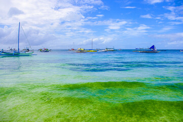 Obraz premium Boracay Island on a sunny day, Philippines