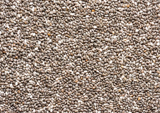 Chia seeds from above