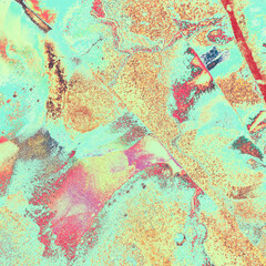 Faded Modern Design. Red Silk Element. Pastel Luxury Wallpaper. Mint Soft Background. Azure Elegant Pattern. Tie Dye Splash. Green Multicolor Drawing. Abstract Image.