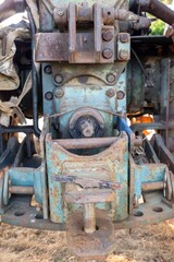 old rusty engine