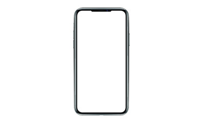 mobile phone mockup iphon frameless of Smartphone iPhone 12 Pro Max with blank screen for Infographic Global Business web site design app - Clipping Path