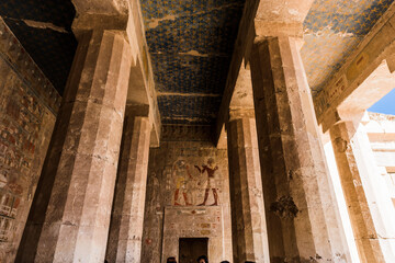 Hatchepsut Temple ruins. Luxor. Egypt  The antique temple of female pharao Hatchepsut near Luxor in Egypt