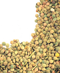 close-up natural organic dried lentils,