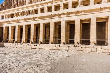 Hatchepsut Temple ruins. Luxor. Egypt  The antique temple of female pharao Hatchepsut near Luxor in...